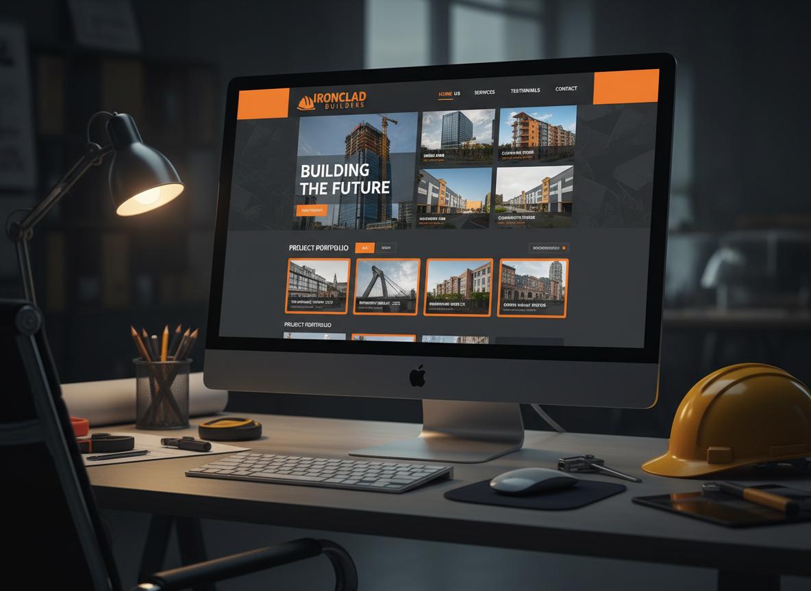 Rakennusyrityksen verkkosivu